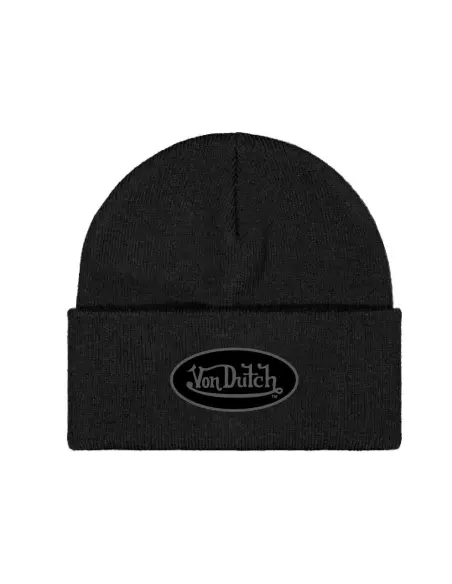Bonnet Beanie Noir Von Dutch Noir | Iguana Custom