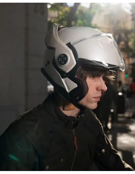 BYCITY 180 Tech II Pearl White Helmet ECE 22.06 | Iguana Custom