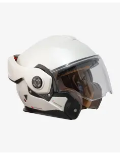Casco BYCITY 180 Tech II Blanco Perla ECE 22.06 | Iguana Custom 2