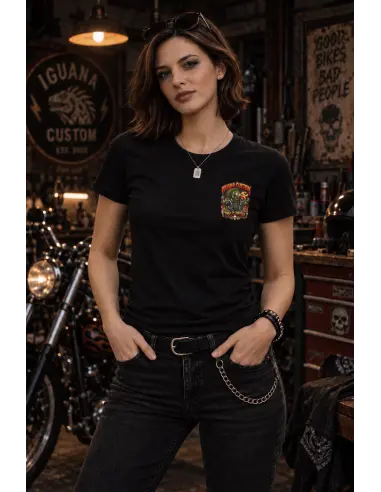 Maglietta Donna Halloween Trick or Throttle | Iguana Custom