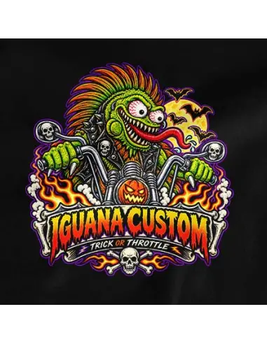 Women's T-shirt Halloween Trick or Throttle | Iguana Custom