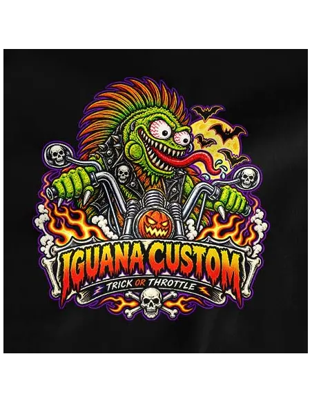 Women's T-shirt Halloween Trick or Throttle | Iguana Custom