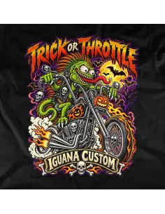 T-shirt Femme Halloween Trick or Throttle | Iguana Custom 2