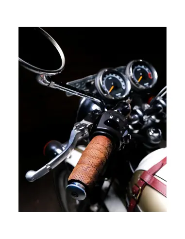 Trip Machine Universal Tobacco Leather Grip Covers