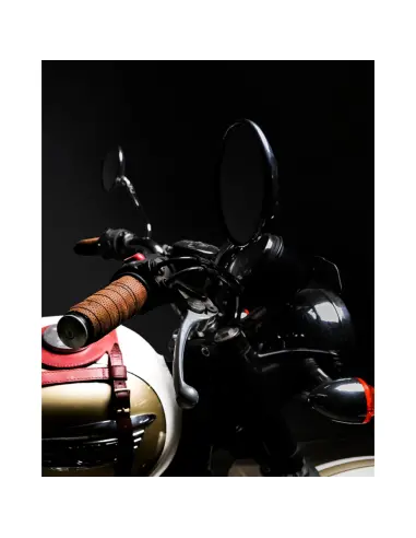 Copri Manopole Pelle Tabacco Trip Machine Universali