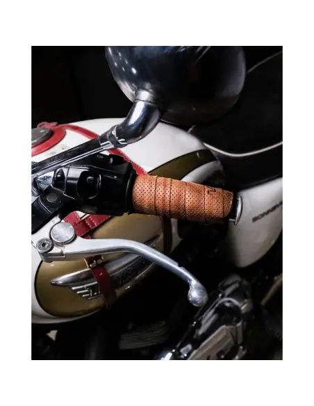 Capas Punhos Couro Tabaco Trip Machine Universais