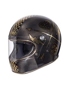 Comprar Casco Integral Premier Trophy Carbon Nx Gold Chromed a precio de oferta