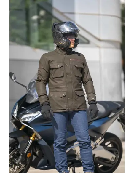 Buy Motorcycle Jacket LS2 Liberty Black Waterproof | Iguana Custom at sale price