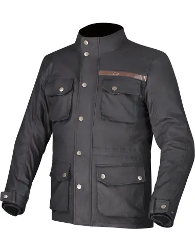Comprar Chaqueta Moto LS2 Liberty Negra Impermeable | Iguana Custom a precio de oferta