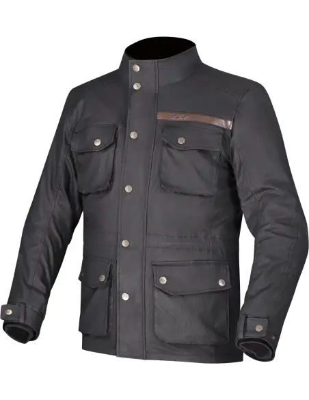 Buy Motorcycle Jacket LS2 Liberty Black Waterproof | Iguana Custom at sale price