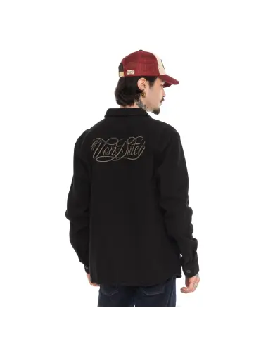 Chemise Von Dutch Roy Noir Noire en Coton