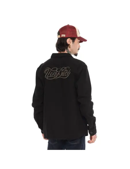 Camicia Von Dutch Roy Noir Nera in Cotone