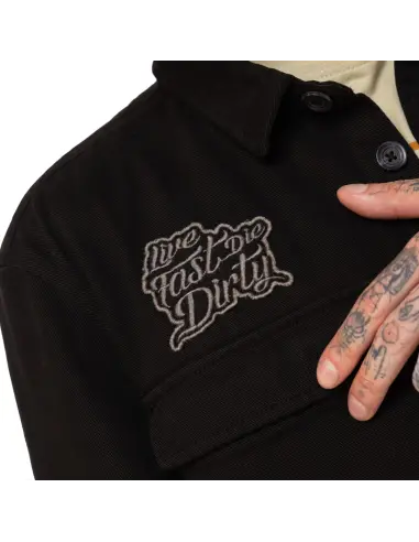 Camisa Von Dutch Roy Noir Negra de Algodón