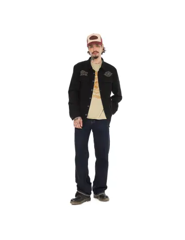 Camicia Von Dutch Roy Noir Nera in Cotone