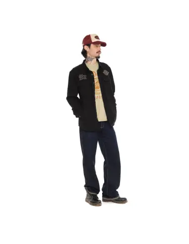 Camicia Von Dutch Roy Noir Nera in Cotone