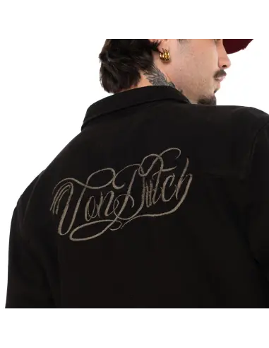 Camicia Von Dutch Roy Noir Nera in Cotone