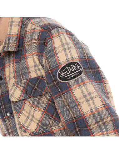 Camicia a Quadri Von Dutch Pepper Beige