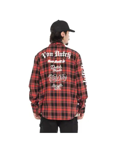 Camicia Von Dutch Juan Coral in Cotone