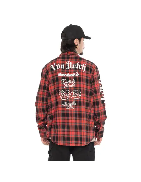 Camicia Von Dutch Juan Coral in Cotone