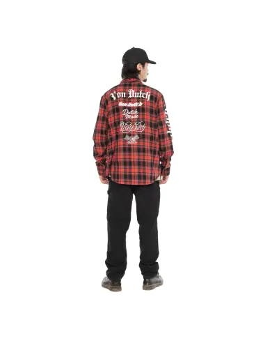 Von Dutch Juan Coral Cotton Shirt