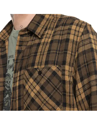 Giacca Camicia Marrone A Quadri Von Dutch