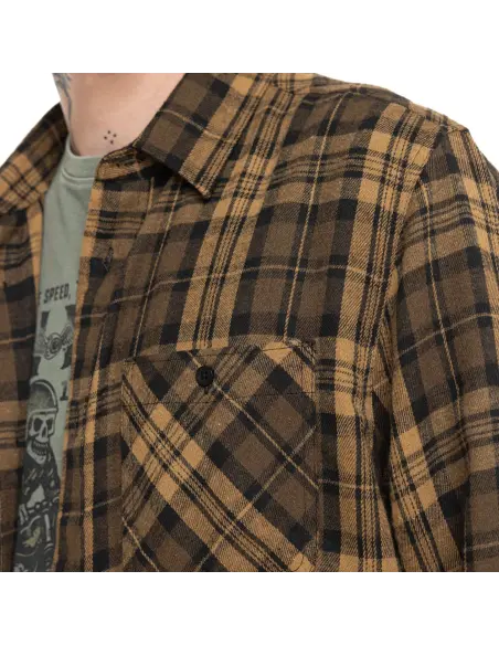 Chaqueta Camisa Cuadros Marrón Von Dutch