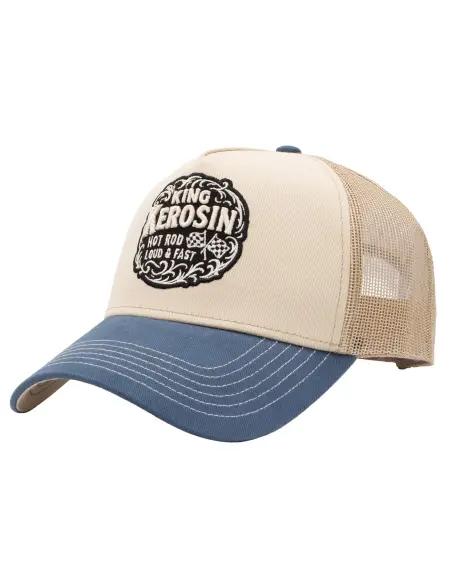 King Kerosin Hot Rod Off White Cap