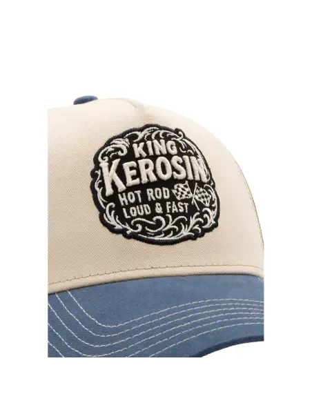 King Kerosin Hot Rod Off White Cap