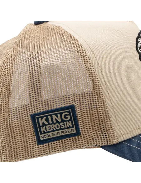King Kerosin Hot Rod Off White Cap