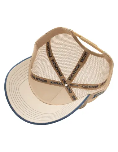King Kerosin Hot Rod Off White Cap