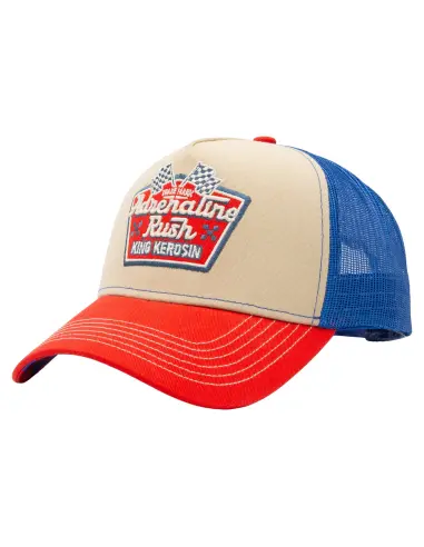 Casquette King Kerosin Adrenaline Rush Rouge et Bleue