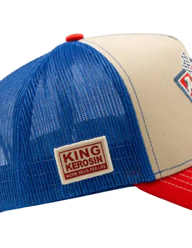 Boné King Kerosin Adrenaline Rush Vermelho e Azul