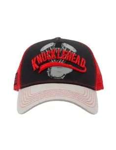 King Kerosin Knucklehead Black and Red Cap 2