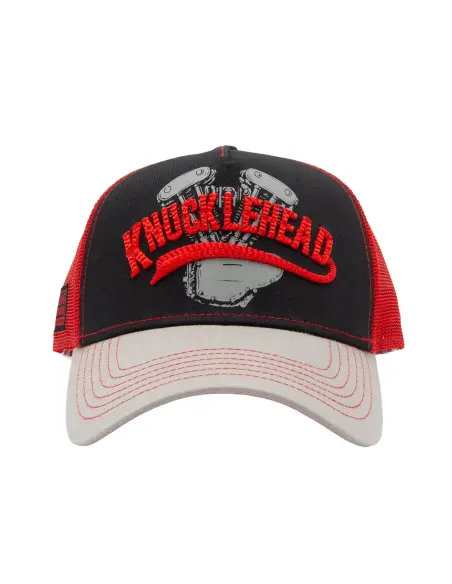 Gorra King Kerosin Knucklehead Negra y Roja