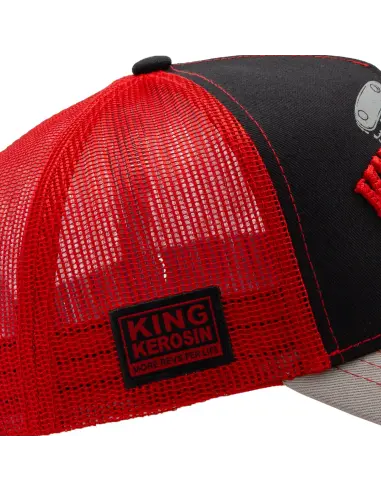 Boné King Kerosin Knucklehead Preto e Vermelho