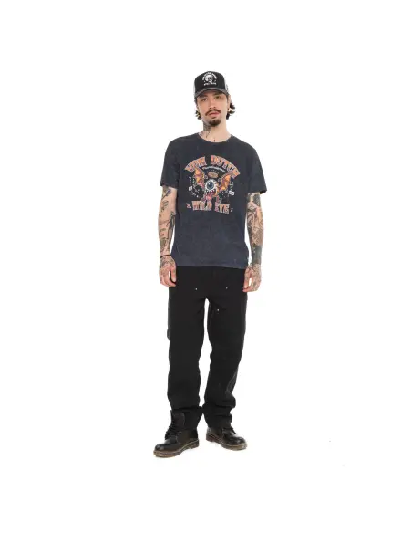Von Dutch Wild Eye Washed Black T-Shirt