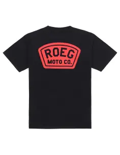 Camiseta Roeg Shield Negra de Algodón Elástico