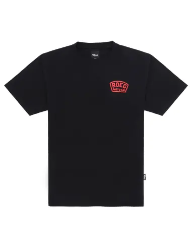 T-Shirt Roeg Shield Preta de Algodão Elástico