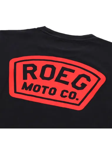 T-Shirt Roeg Shield Nera in Cotone Elasticizzato