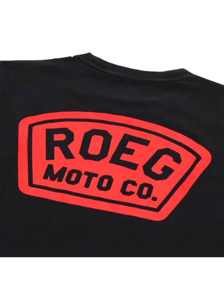 T-Shirt Roeg Shield Noir en Coton Élastique