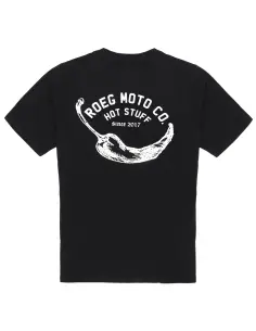 Camiseta Roeg Pepper Negra de Algodón