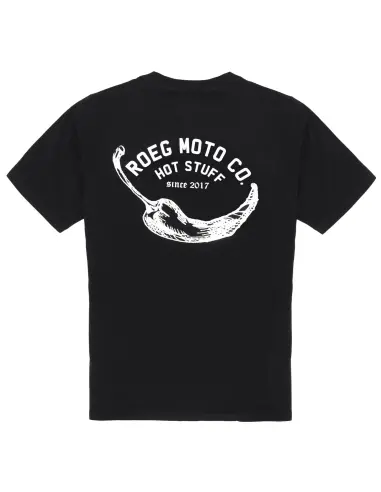 T-Shirt Roeg Pepper Preta de Algodão