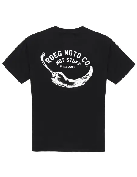 Camiseta Roeg Pepper Negra de Algodón