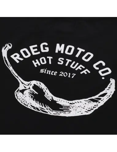 Camiseta Roeg Pepper Negra de Algodón