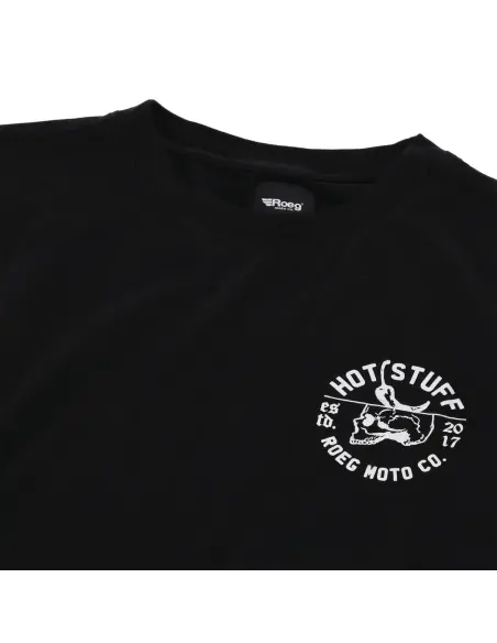 T-Shirt Roeg Pepper Preta de Algodão