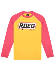 Camiseta Manga Larga Roeg Ricky Amarillo Rojo