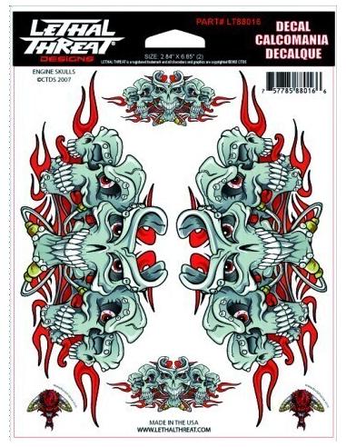 Acquista Adesivo Engine Skulls 15 X 20 Cm a prezzo speciale