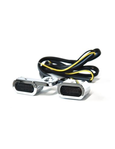 SMOKED CHROMED MANETA INTERMITINGS FOR SPORTSTER 04-UP