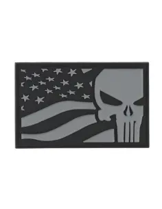 Patch Punisher Bandiera USA Grigio Army Surplus