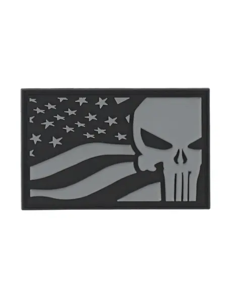Patch Punisher Drapeau USA Gris Army Surplus